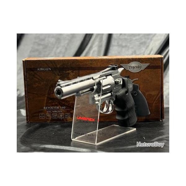 REVOLVERS LEGENDS S40 SILVER CO2 CAL 4.5 MM