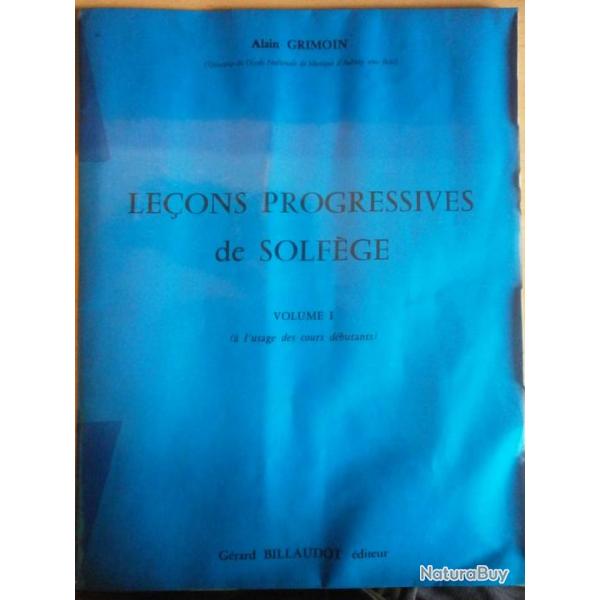 leons de solfge volume 1 Alain Grimoin