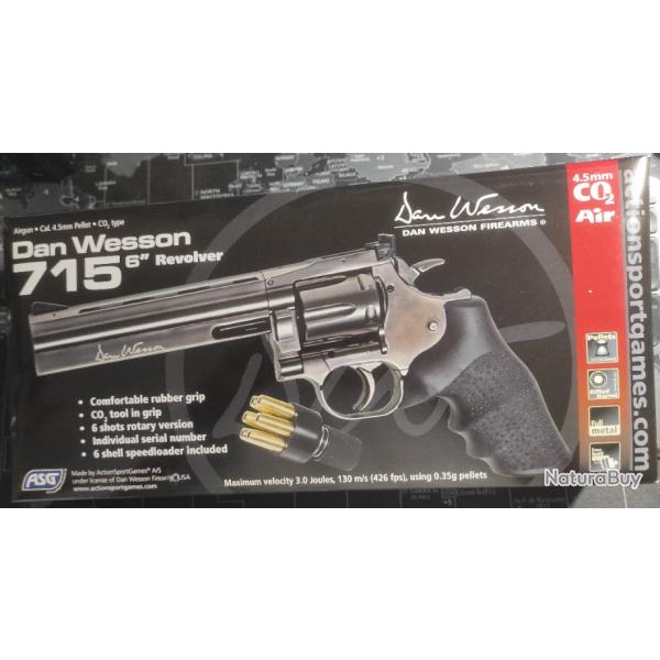 Dan Wesson 715 Canon 6" Revolver  plomb