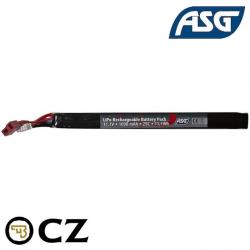 ASG 19364, Batterie Lipo 11.1V, 1000mAh, T-Dean, 25 C pour réplique airsoft AEG CZ Scorpion EVO