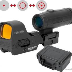 COMBO HOLOSUN HS510C + LOUPE HM3X - 3 RÉTICULES - LIVRAISON EXPRESS GRATUITE