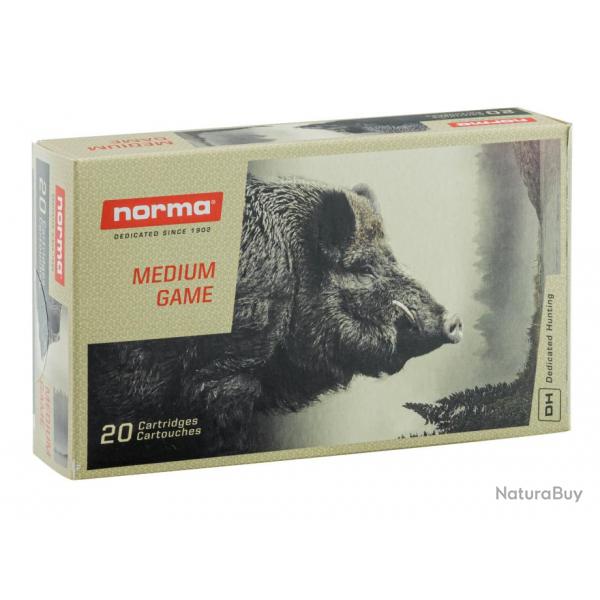 Cartouches NORMA 7X64 POINTE PLASTIQUE - 170 GR - 11G - Boite de 20 units