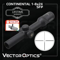 Vector Optics Continental 1-8X24 SFP SCOC-37 Paiement en 3 ou 4 fois - LIVRAISON GRATUITE !!