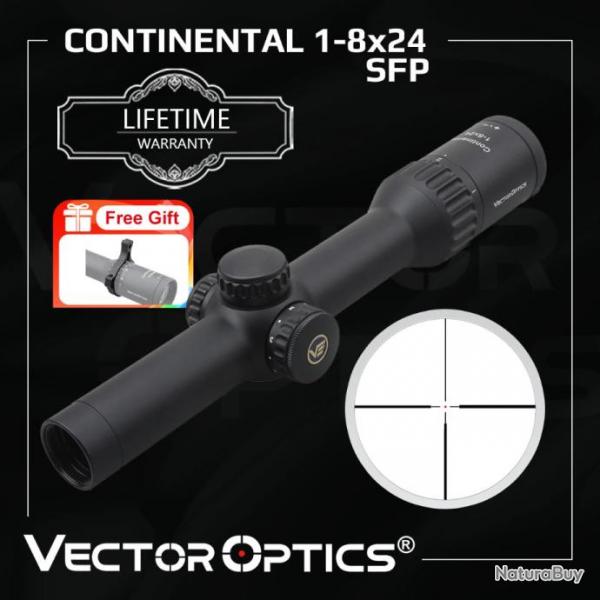 Vector Optics Continental 1-8X24 SFP SCOC-37 Paiement en 3 ou 4 fois - LIVRAISON GRATUITE !!