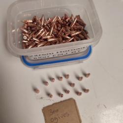 ogives Hornady 22 .224 55gr FMJ BT