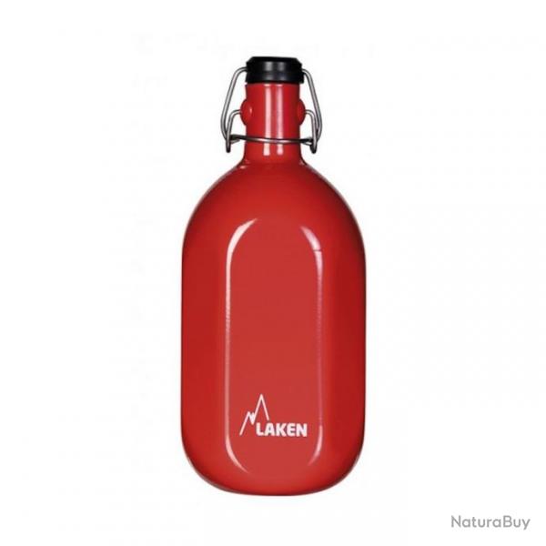 Gourde avec bouchon canette Laken alu 1L rouge