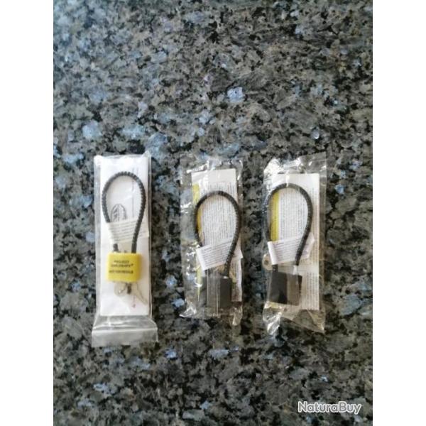 LOT DE 3 CADENAS DE PONTET A CLE