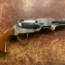 Revolver Pietta 1851 Sheriff poli blanc gravé calibre 36