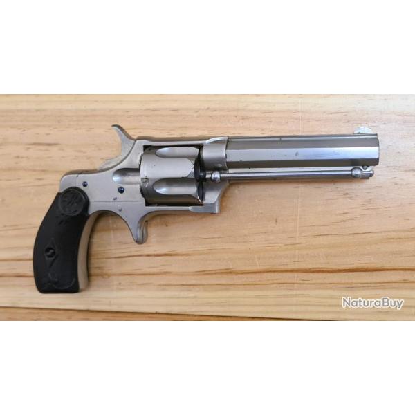 Trs beau revolver Remington Smoot, 3me modle, calibre 38 RF