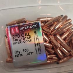 Ogives Hornady  .277 BTSP 140 Grains