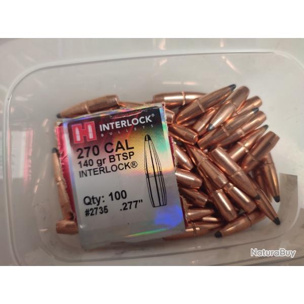 Ogives Hornady  .277 BTSP 140 Grains