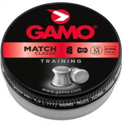 Plombs MATCH CLASSIC 4,5 mm - 500 plombs - GAMO