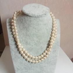 collier ancien petite perle longueur 41 cm fermé