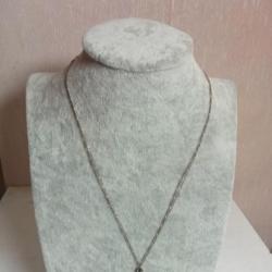 collier ancien pierre améthyste longueur 22,4 cm fermé