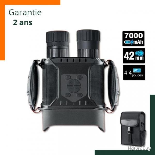 Jumelles 4K  vision nocturne - Batterie 7000mAh, observation jusqu' 800 mtres - Garantie 2 ans