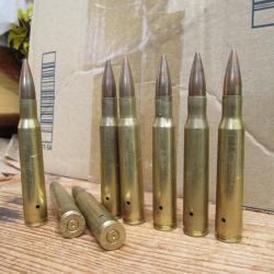8 cartouches en 30-06 springfield neutralisé ideal reconstite pour clip garand (e)