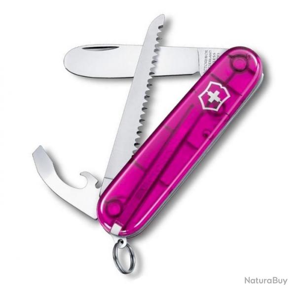 Couteau suisse My First Victorinox, Couleur rose translucide [Victorinox]