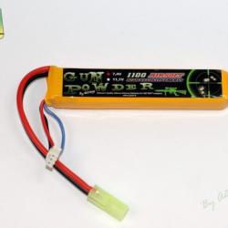 Airsoft - Batterie 1 stick Li-Po 7.4V - 1100 mAh tamiya | A2 Pro (0510 0005)