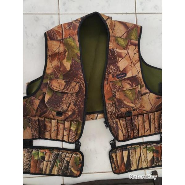 Gilet de chasse spcial gibier d'eau