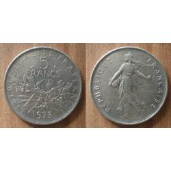 France 5 Francs 1973 Piece Semeuse Franc