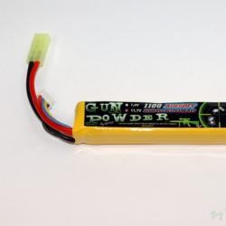 Airsoft - Batterie 1 stick Li-Po 11.1 V - 1100 mAh mini tamiya de la marque A2 pro (0511 0003)