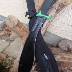 Machette Couteau GROS Kukkri Parang Lame Acier 40X13 Manche ABS Etui Nylon Tactical Survivalisme 01