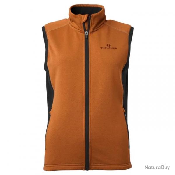 Gilet Polaire Chevalier Lenzie Orange Sans Manches