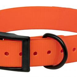 Collier Biothane Orange Biogold Hi-Flex Sangle Polyuréthane Extrudé 650x25x2mm