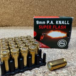 25 GECO 9 mm PISTOLET à BLANC SUPER FLASH