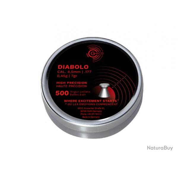 GECO 4,5mm Diabolo 0,45g/BOITE DE 500 PLOMBS