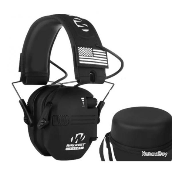 Casque anti-bruit lectronique " Walker's dans sa housse "Sans rserve "