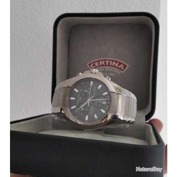 Montre chronographe Certina DS Spel all titanium 100m/330 et Swiss made