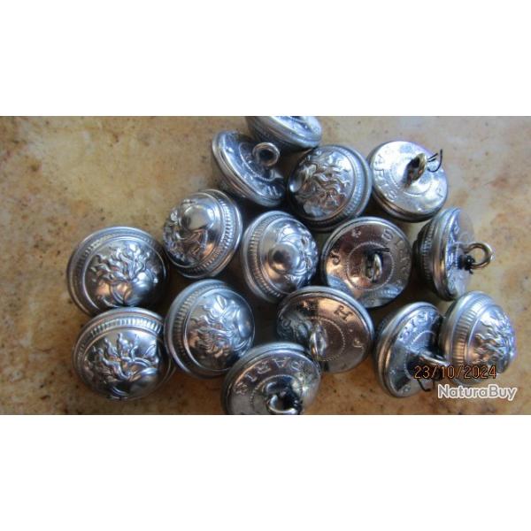 bouton boutons Franais douanes douanier vers 1930 lot de 16 PARIS HJ gabelou