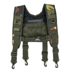 Ceinture de Service Tactique avec Harnais et Bretelles Rembourrées - Réglables Camouflage