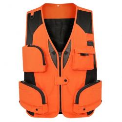 Gilet de pêche Drift Trek réglable - Orange / L (40-60kg)