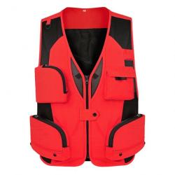 Gilet de pêche Drift Trek réglable - Rouge / XXL (80-100kg)