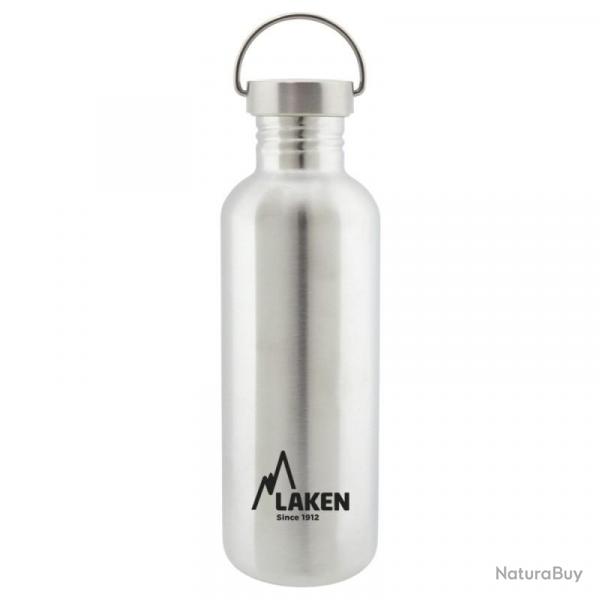 Gourde inox Laken Basic Steel 1L argent avec bouchon Vintage