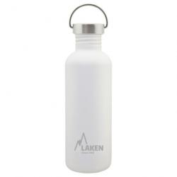 Gourde Laken Basic Steel 1L blanche avec bouchon inox Vintage