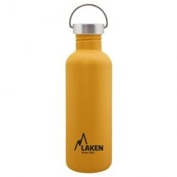 Gourde Laken Basic Steel 1L jaune avec bouchon inox Vintage