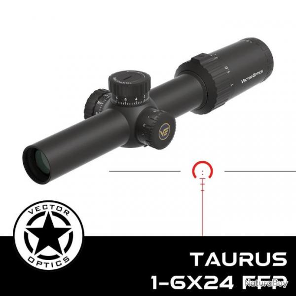 Vector Optics Taurus 1-6x24 FFP SCFF-27 Paiement en 3 ou 4 fois - LIVRAISON GRATUITE !!