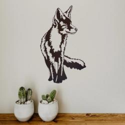 DECORATION MURALE (60cm) en FER. Motif: RENARD