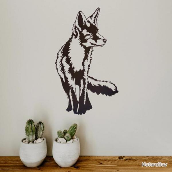 DECORATION MURALE (60cm) en FER. Motif: RENARD