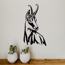 DECORATION MURALE (60cm) en FER. Motif: CHAMOIS