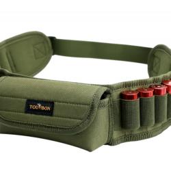 Tourbon Ceinture de Support de Munitions Calibre 12/16/20 - Bandoulière de Tir avec 20 Balles