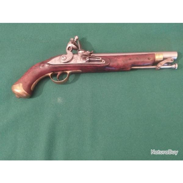 Pistolet  silex Brittanique Compagnie des indes  modle terrestre ( NEWLAND)  marque 1813.