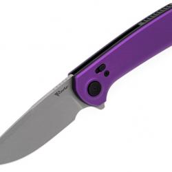 Couteau Reate Knives PL-XF Purple Manche Alu Lame Nitro-V SW Pivot Lock Clip REAPLXFA5