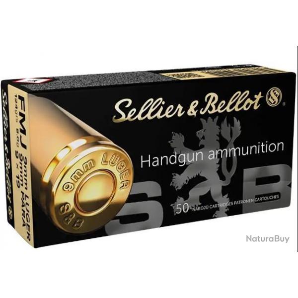 Sellier & Bellot FMJ 9x19 124grs 8.0g x100