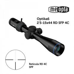 Meopta - Visionneuse MeoPro Optika6 - 2,5-15X44 SFP - RD 4C