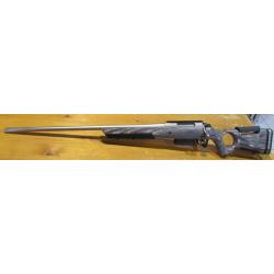 CARABINE A VERROU GAUCHER Tikka T3X inox CAL 7mm rem mag rail picatinny crosse thumbole grise