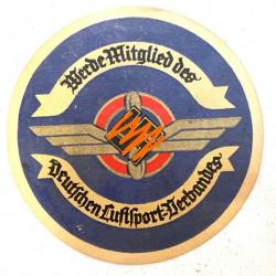 Ancien écusson Papier 100% authentique Aviation Allemande ww2